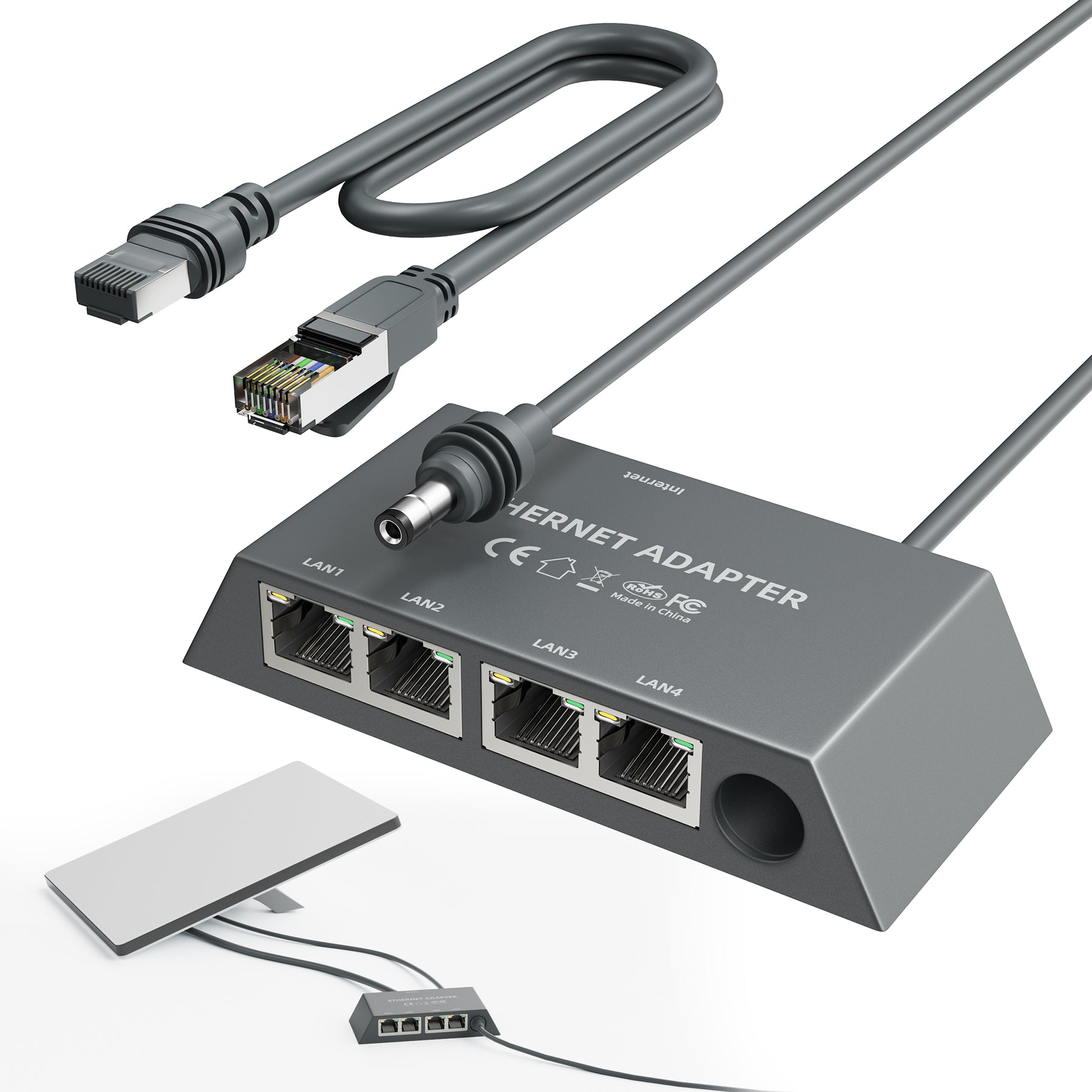 Starlink Ethernet Adapter for Gen 3
  Standard & Mini | 4-Port Gigabit LAN Network Switch