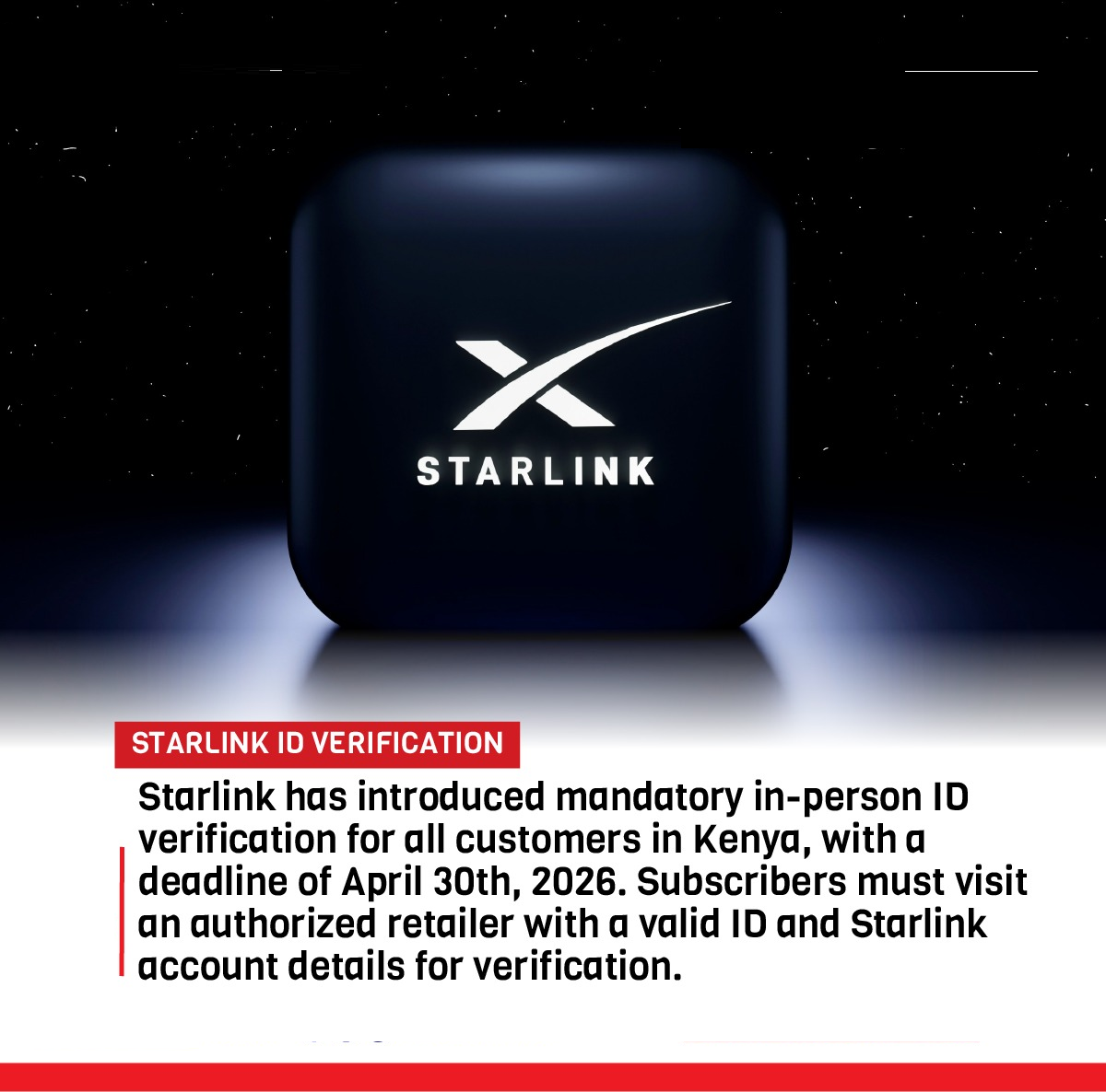 Starlink In Person Verification Services In Kenya