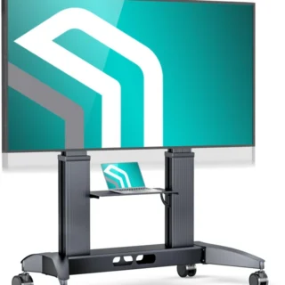 ONKRON Mobile TV Stand on Wheels for 70 -
  110 Inch Screen, max Load up to 320 lbs, Height Adjustable TV Portable Stand
  max VESA 1000x600 Heavy Duty Aluminum TV Cart Rolling TV Stand with Shelf
  Black