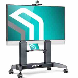 ONKRON Mobile TV Stand on Wheels for 70 -
  110 Inch Screen, max Load up to 320 lbs, Height Adjustable TV Portable Stand
  max VESA 1000x600 Heavy Duty Aluminum TV Cart Rolling TV Stand with Shelf
  Black